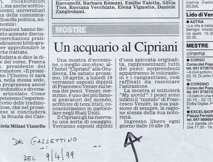 Articolo de IL GAZZETTINO