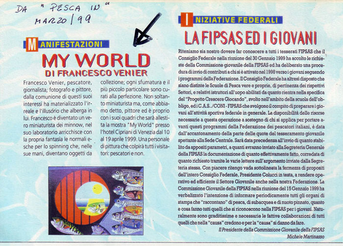 Articolo da PESCA IN