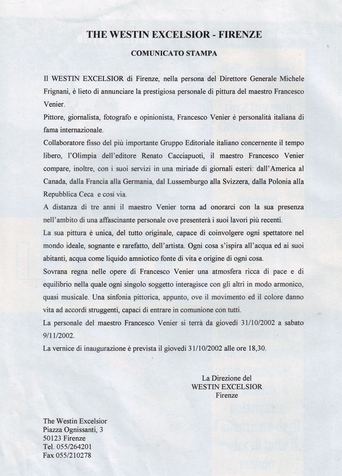 Comunicato stampa